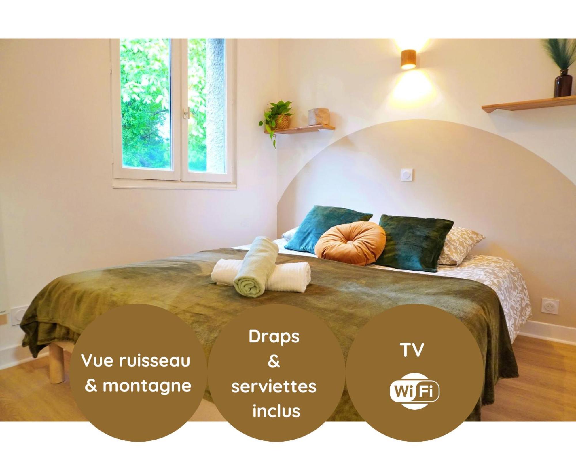 "Cocon Biellois" - Calme, Vue & Parking Apartment Bielle Luaran gambar